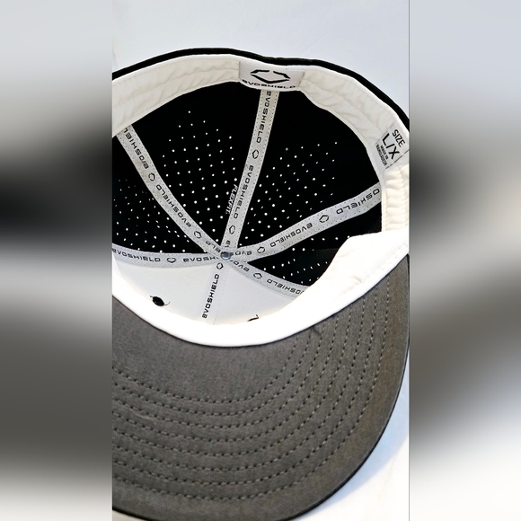 EvoShield Flexfit Sz L/X Men Black/White Trucker Baseball Hat - Picture 10 of 10